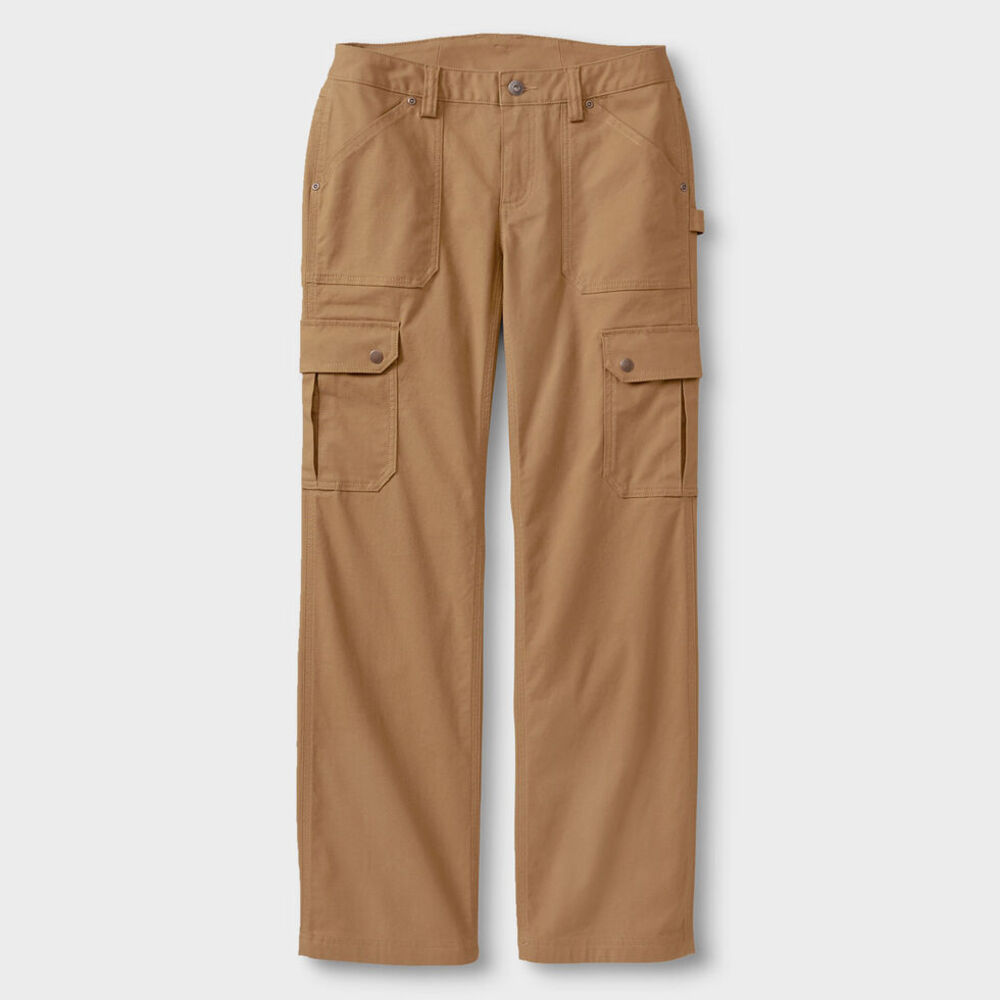 Duluth Trading Co Womens Curvesetter Cargo Work Pants Brown Size 10 x 31